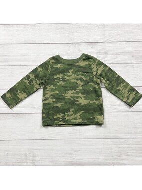 Garanimals Toddler Camouflage Long Sleeve Shirt Green 18-24 Months